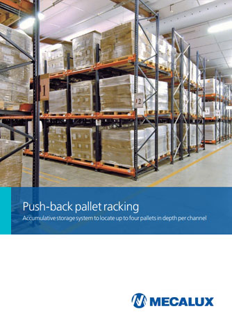 Push-back palet rafları