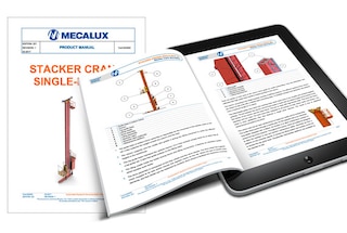 Kullanıcı ve ürün kılavuzları Mecalux sistemlerinin kullanımını kolaylaştırır