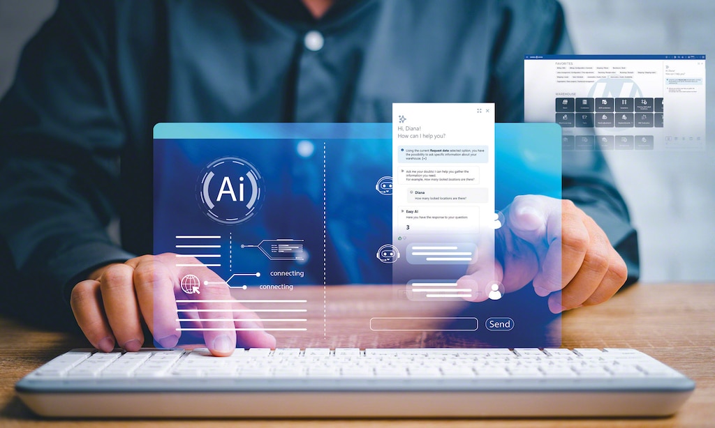 Easy WMS'in üretken yapay zeka asistanı taleplere konuşma diliyle yanıt veriyor